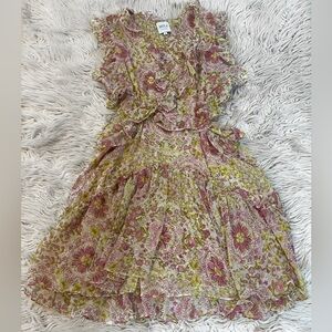 Misa Los Angeles Jolie Floral Ruffle Mini Dress